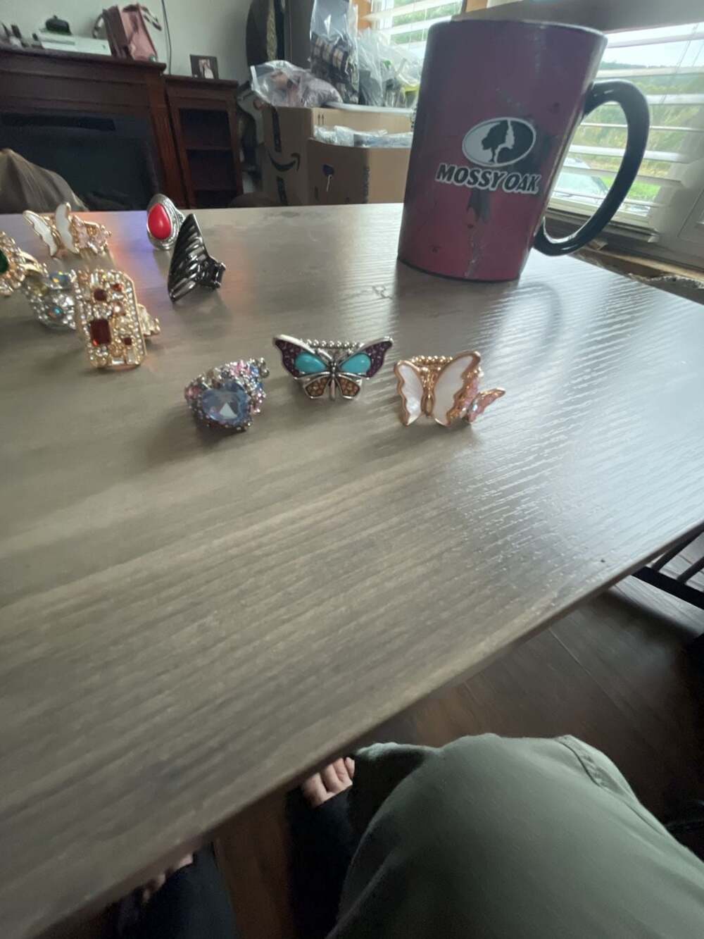 3/$10 Paparazzi Oil Spill Butterfly Ring
